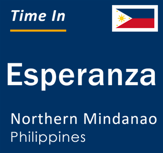 Current local time in Esperanza, Northern Mindanao, Philippines
