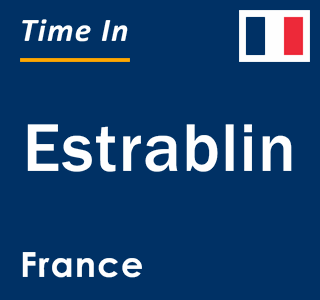 Current local time in Estrablin, France