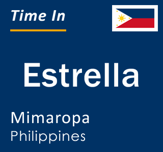Current local time in Estrella, Mimaropa, Philippines