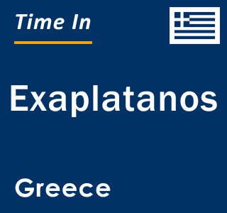 Current local time in Exaplatanos, Greece