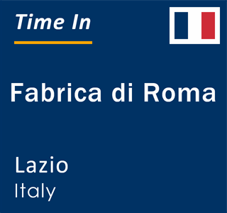 Current Local Time in Fabrica di Roma, Lazio, Italy