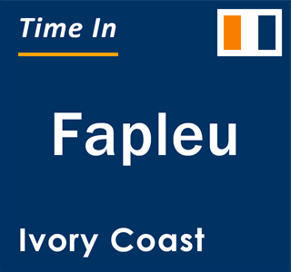 Current local time in Fapleu, Ivory Coast