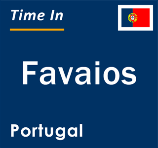 Current local time in Favaios, Portugal