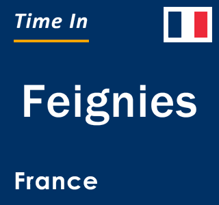 Current local time in Feignies, France