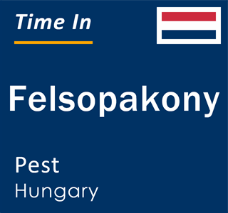 Current local time in Felsopakony, Pest, Hungary