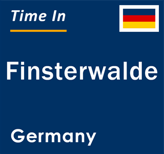Current local time in Finsterwalde, Germany