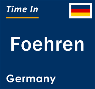 Current local time in Foehren, Germany