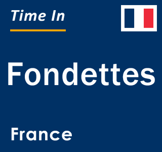 Current local time in Fondettes, France