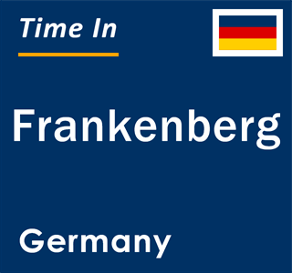 Current local time in Frankenberg, Germany