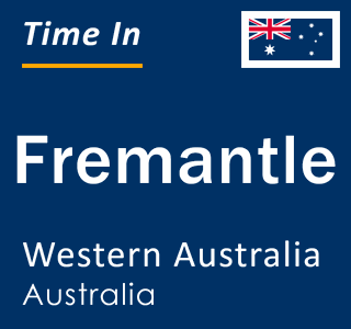 Current local time in Fremantle, Western Australia, Australia