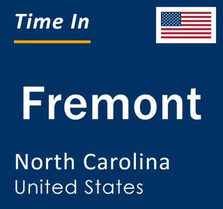 Current local time in Fremont, North Carolina, United States
