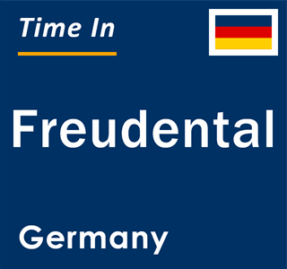 Current local time in Freudental, Germany