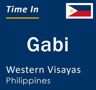Current local time in Gabi, Western Visayas, Philippines