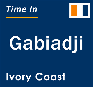 Current local time in Gabiadji, Ivory Coast