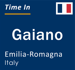Current local time in Gaiano, Emilia-Romagna, Italy