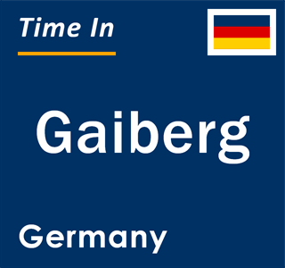 Current local time in Gaiberg, Germany