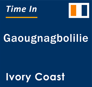 Current local time in Gaougnagbolilie, Ivory Coast