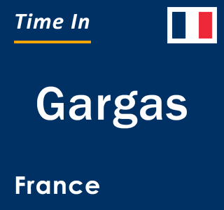 Current local time in Gargas, France
