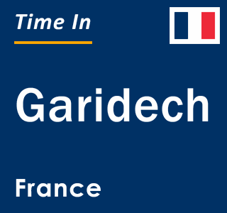 Current local time in Garidech, France