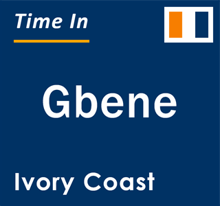 Current local time in Gbene, Ivory Coast