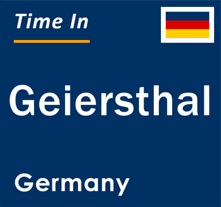 Current local time in Geiersthal, Germany