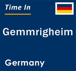Current local time in Gemmrigheim, Germany