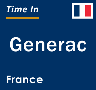 Current local time in Generac, France