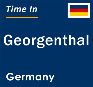 Current local time in Georgenthal, Germany
