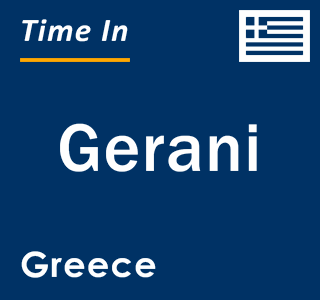 Current local time in Gerani, Greece