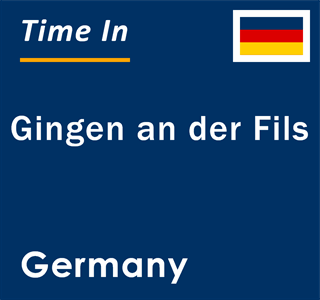 Current local time in Gingen an der Fils, Germany