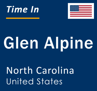 Current local time in Glen Alpine, North Carolina, United States