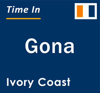 Current local time in Gona, Ivory Coast
