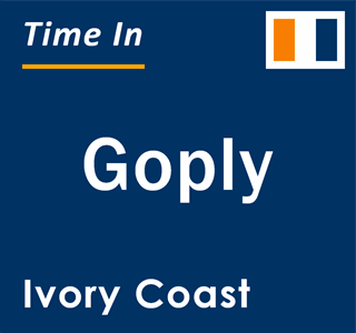 Current local time in Goply, Ivory Coast