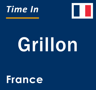 Current local time in Grillon, France