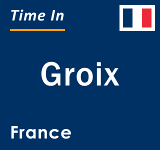 Current local time in Groix, France