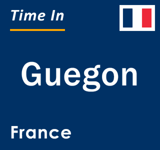 Current local time in Guegon, France