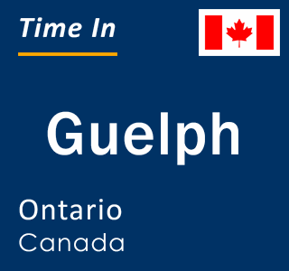 Current local time in Guelph, Ontario, Canada
