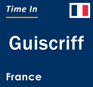Current local time in Guiscriff, France
