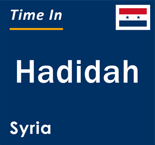 Current local time in Hadidah, Syria
