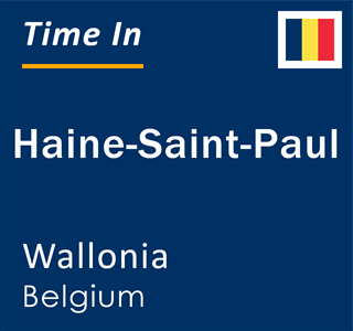 Current local time in Haine-Saint-Paul, Wallonia, Belgium