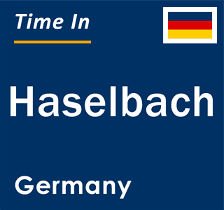 Current local time in Haselbach, Germany
