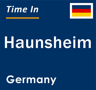 Current local time in Haunsheim, Germany