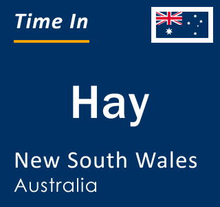 Current local time in Hay, New South Wales, Australia