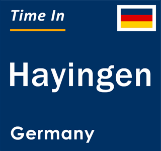 Current local time in Hayingen, Germany