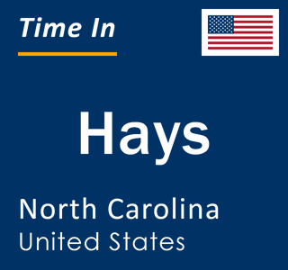 Current local time in Hays, North Carolina, United States
