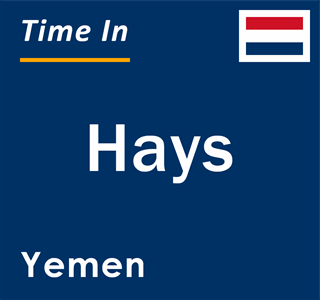 Current local time in Hays, Yemen
