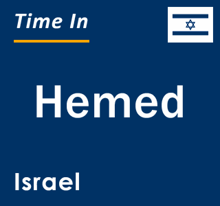 Current local time in Hemed, Israel
