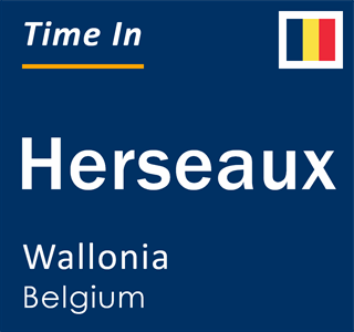 Current local time in Herseaux, Wallonia, Belgium