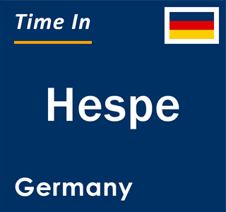 Current local time in Hespe, Germany