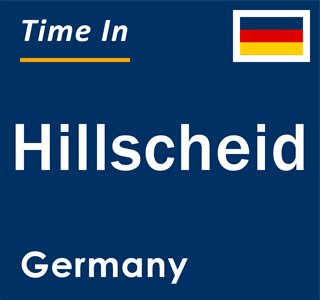 Current local time in Hillscheid, Germany